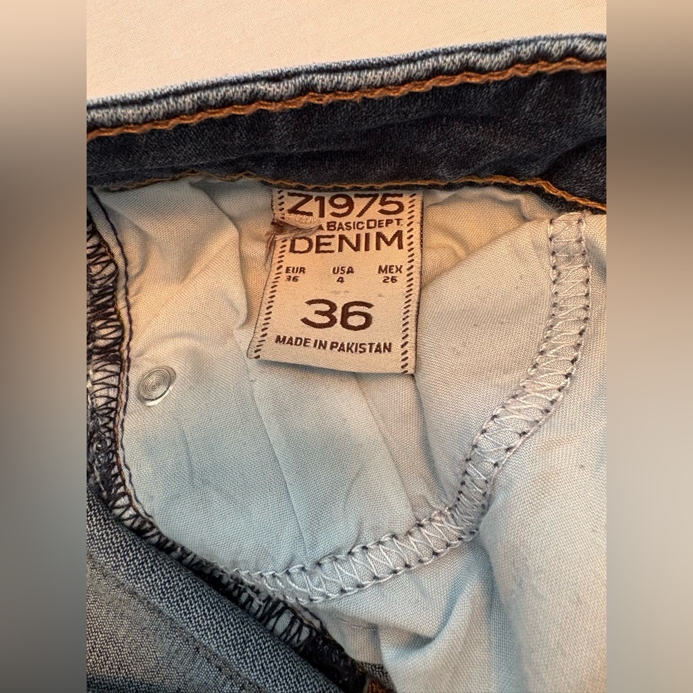 ZARA BASIC Jeans Mid Rise Skinny Fit Blue Denim Women’s 4 - Picture 7 of 10